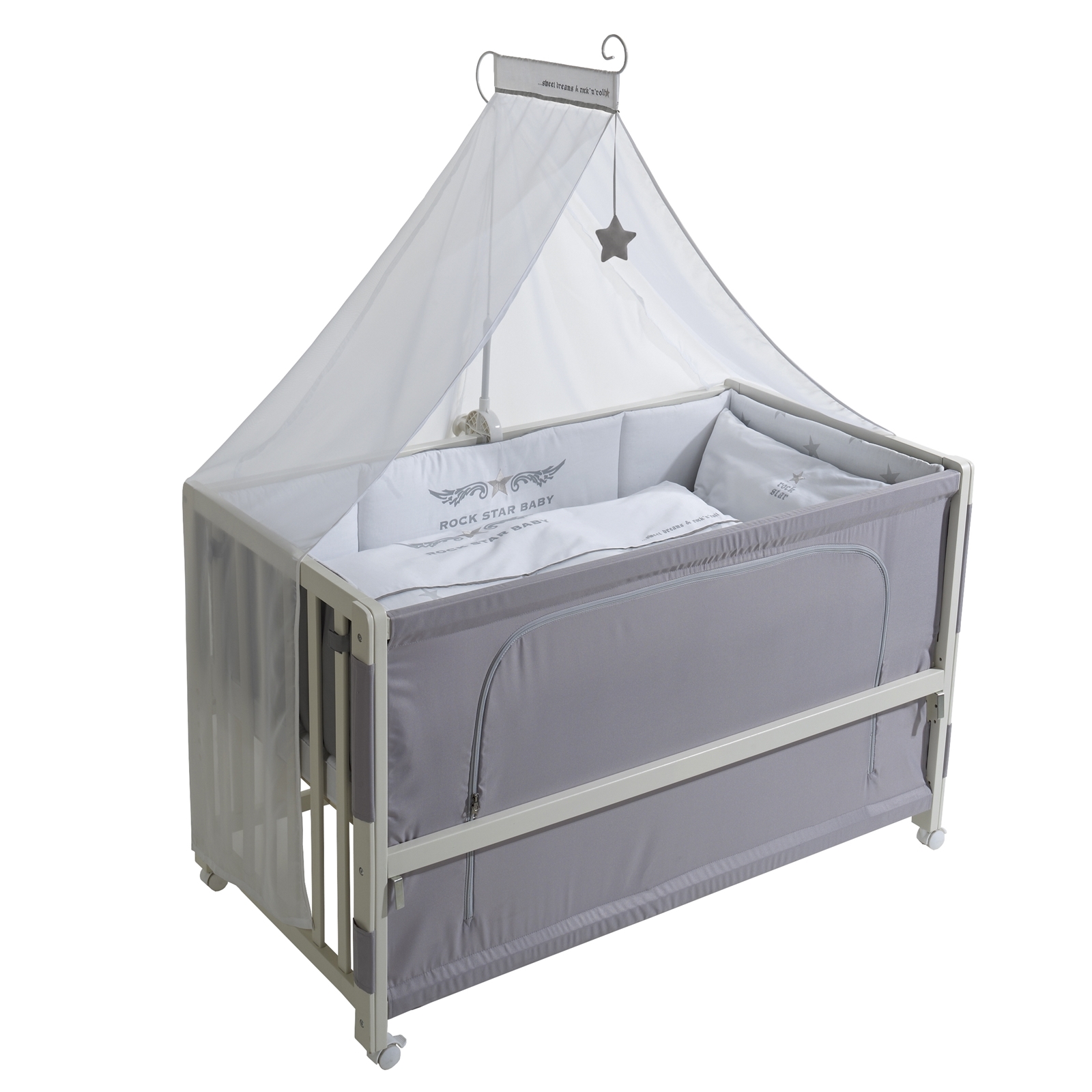 Ikea Samarbete Ilse Crawford ~ Roba Room Bed Kinderbett Beistellbett Rockstar Baby 2 60×120 weiß Ikea Samarbete Ilse Crawford ~ Roba Room Bed Kinderbett Beistellbett Rockstar Baby 2 60×120 weiß