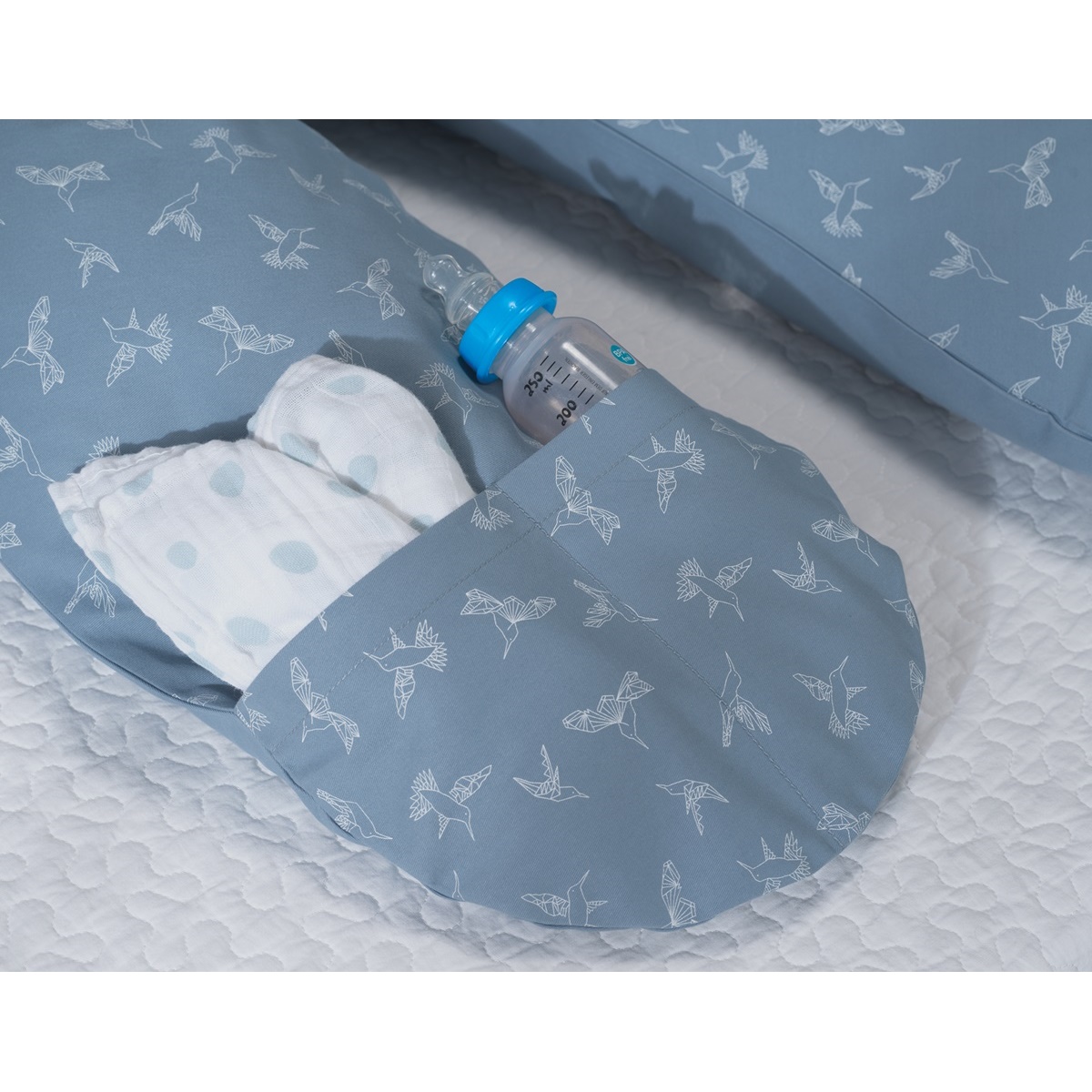 Theraline Original Stillkissen 190cm mit Dinkelspelz Füllung inkl. Bezug TOP
