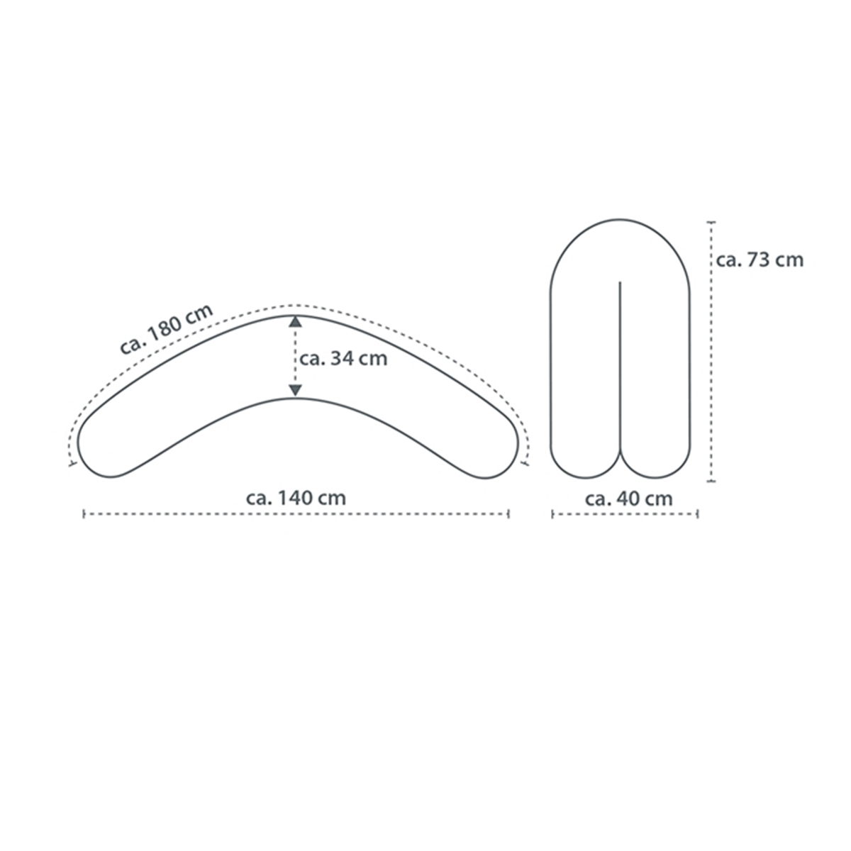 Theraline Das Komfort Stillkissen 180 cm inkl. Bezug - Bild 16 von 21