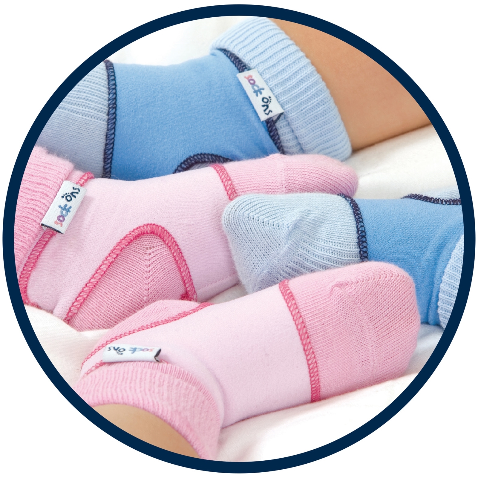 Sock Ons Sockenhalter Babysocken Small 0-6m Yellow NEU