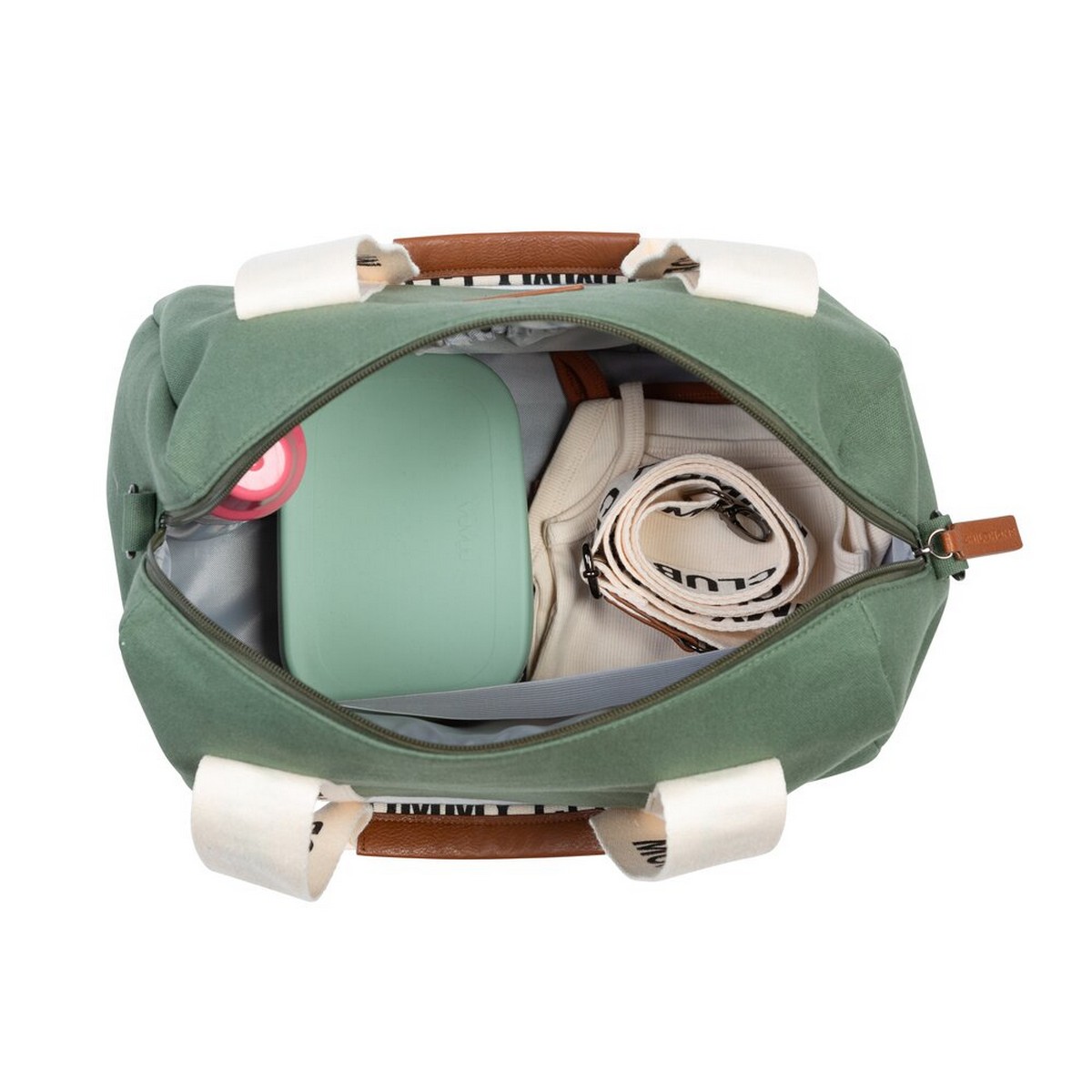 Childhome Mommy Club Wickeltasche Handtasche Umhängetasche Canvas