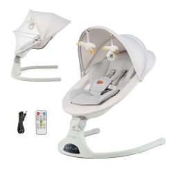 Kinderkraft Wippe elektrische Babyliege Tulsy beige