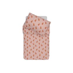 Jollein Bettwäsche für Kinderbett 100x135 cm Miffy Shadow Wild Rose Rosa