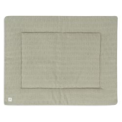 Jollein Krabbeldecke Babydecke Laufgittereinlage 75x95 cm Grain knit Olive Green