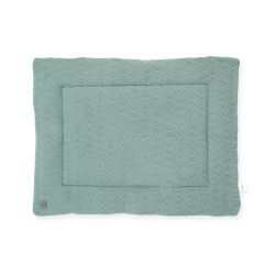 Jollein Krabbeldecke Laufgittereinlage 80x100 cm River knit ash green