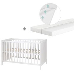 roba 2in1 Beistell- & Babybett 60x120 + safe asleep Matratze
