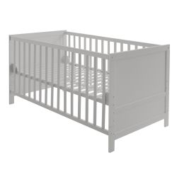 Roba Kids Kinderbett 70x140 cm Höhenverstellbar 3 Schlupfsprossen - taupe