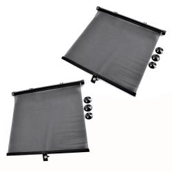 IWH Sonnenrollo 45x54 cm KFZ Sonnenschutz Auto Rollo Sonnenblende