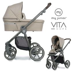My Junior VITA HOPE 2in1 Kinderwagen-Set - Chai Latte - XXL-Zubehörpaket