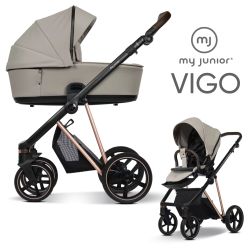 My Junior VIGO 2in1 Kinderwagen-Set - Almond - XXL-Zubehörpaket