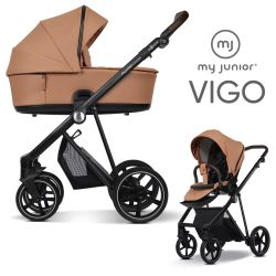 My Junior VIGO 2in1 Kinderwagen-Set - Cinnamon - XXL-Zubehörpaket