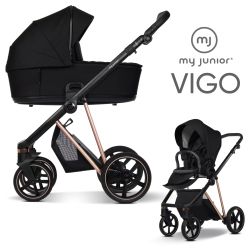 My Junior VIGO 2in1 Kinderwagen-Set - Orca Black - XXL-Zubehörpaket