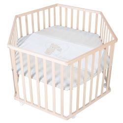 Roba Laufgitter Liebhabbär 6-eckig Schutzeinlage Holz natur