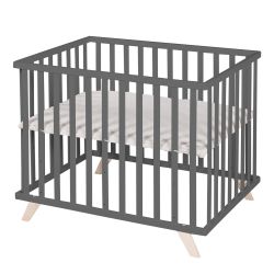 Roba Laufgitter 75x100cm anthrazit grauer Laufgittereinlage Lil Planet