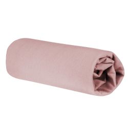roba Spannbettlaken 60x120 / 70x140 cm 100% Jersey Bio-Baumwolle rosa