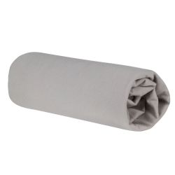 roba Spannbettlaken 60x120 / 70x140 cm 100% Jersey Bio-Baumwolle grau