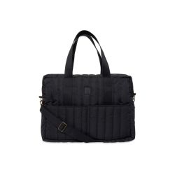 Jollein Wickeltasche Puffed Moos Black Schwarz
