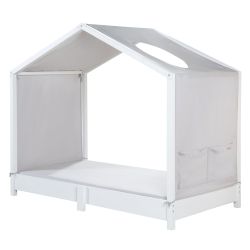 roba Bezug Montessori Hausbetten 70x140cm 3 Aufbewahrungstaschen Hellgrau