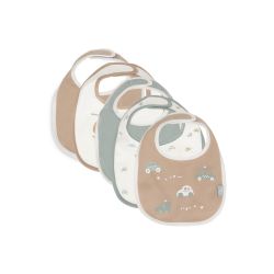 Jollein Lätzchen Jersey wasserdicht Fahrzeuge On The Go 5er Pack