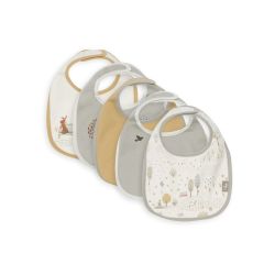 Jollein Lätzchen Jersey wasserdicht - Tiny Park - 5 Stück