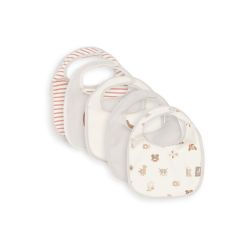 Jollein Lätzchen Jersey wasserdicht - Animal Friends - 5 Stück