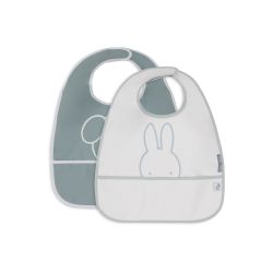 Jollein Lätzchen 2er Pack wasserdicht Miffy Peekaboo Sea Green Grün