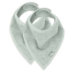 Jollein Lätzchen Bandana ca. 37 x 24,5 cm Ash Green 2er Pack