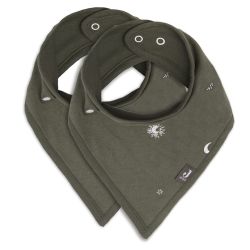 Jollein Lätzchen Bandana Stargaze Leaf Green 2er Pack