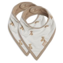 Jollein Lätzchen Bandana Teddy Bear GOTS 2er Pack