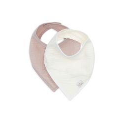 Jollein Lätzchen Bandana Hydrophil Wild Rose Beige Oatmeal 2er Pack
