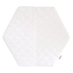 Roba Laufgittermatratze 6-eckig Laufstall-Matratze weiß gesteppt 112x97x4cm