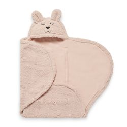 Jollein Einschlagdecke für Babyschale Bunny 100x105 cm Pale Pink