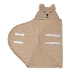 Jollein Einschlagdecke Puckdecke z.B. für Babyschale Bear Boucle Biscuit