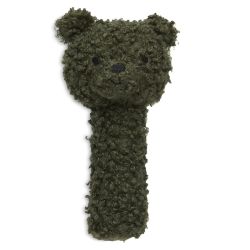 Jollein Rassel Greifling Teddy Bär Bear Leaf Green