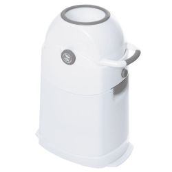 Diaper Champ Regular Geruchsdichter Windeleimer für normale Müllbeutel silber