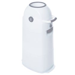 Diaper Champ Medium Geruchsdichter Windeleimer normale Müllbeutel silber-grau