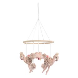 Fehn Holz-Mobile Flamingo Lazy, Crazy & Pink Rose