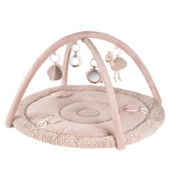 Fehn 3-D-Activity-Decke Flamingo Lazy, Crazy & Pink Rose