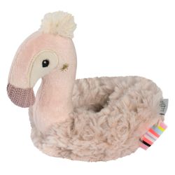 Fehn Ring-Greifling 14cm Flamingo Lazy, Crazy & Pink Rose