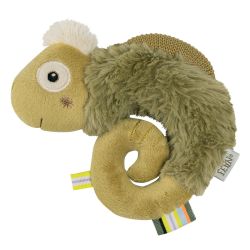 Fehn Ring-Greifling 14cm Chamäleon Lazy, Crazy & Pink Khaki/Olive