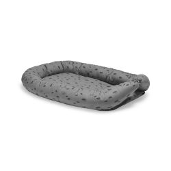 Jollein Babynestchen 40x70 cm Kuschelnest Spot storm grey