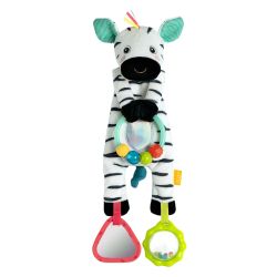 Fehn DoBabyDoo Greifling Rassel Anhänger Bean Bag Zebra