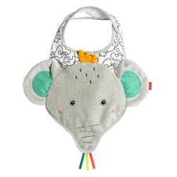 Fehn DoBabyDoo Lätzchen mit Druckknopf ca. 36cm Elefant