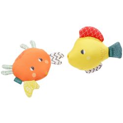 Fehn Badespielzeug Plansch & Play 2er-Set Spritztiere ab 0+ Monaten