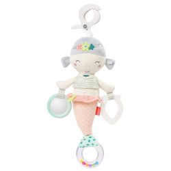 Fehn Activity-Meerjungfrau 33cm Rassel Spielzeug mit Klemme Meereskinder