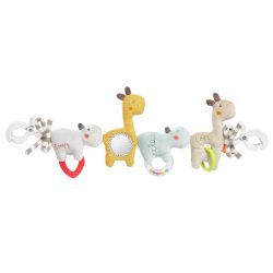 Fehn Loopy & Lotta Kinderwagenkette Nilpferd & Giraffe