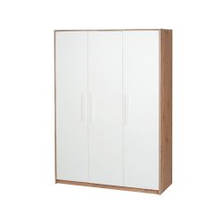 Schardt Pepe Schrank 3 Türen Dekor Artisan Oak/Weiß 134x195x53cm