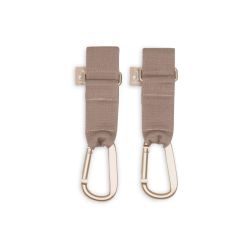 Jollein Kinderwagenhaken Wickeltaschenbefestigung universal Milky Coffee