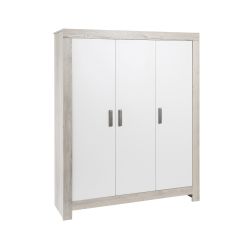 Schardt Nordic Halifax Schrank 3 Türen, Halifax Eiche / weiß