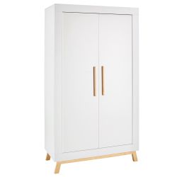 Schardt Kleiderschrank Miami White Schrank 2-türig weiß geölt